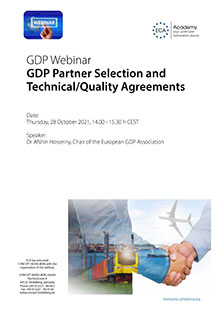 Webinar: GDP Partner Selection and Technical/Quality Agreements