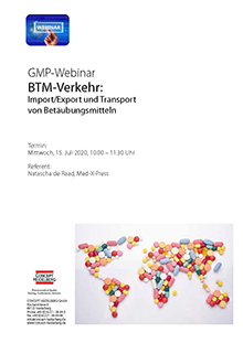 Webinar: BTM-Verkehr - Import/Export und Transport von Betäubungsmitteln