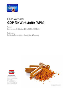 Webinar: GDP für Wirkstoffe (APIs)